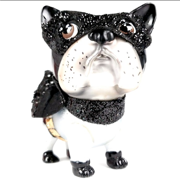 Frenchie Batman Blown Glass Ornament ❅ Holiday - Picture 2 of 4